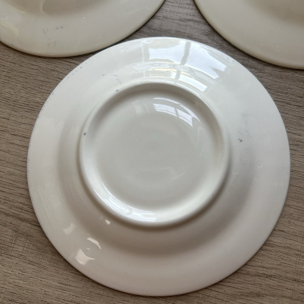 Vintage Homer Laughlin Shakespeare Country 6" Saucer Plate Cottagecore Set of 3 - Picture 5 of 6